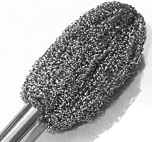 Long Handle Steel Wire Ball, 2 Pcs 12.5 Inch Stainless Steel Ball Brush for Pot, Bottle and Closestool (2)