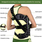 Scoliosis Posture Corrector, Adjustable Back Cerviacal Scoliosis Appliance Fixed Brace for Kyphosis, Osteoporosis, Postoperative Recovery Men and Women