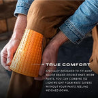 TSE Safety TSE-PPKS TSE-PRO Heavy Duty Padding Pocket Knee Savers with Extra Thick Foam Cushion, Soft Inner Liner, Adjustable One Size, Hi-Viz Orange