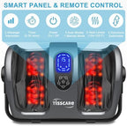 TISSCARE Shiatsu Foot Massager with Heat, FSA Eligible HSA Foot Massager for Plantar Fasciitis, Neuropathy, Circulation and Pain Relief, Massage Feet at Home/Office, Gift for Men and Women