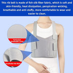 Rib Brace for Women,Adjustable Rib Compression Wrap with Cross Straps, Chest Support for Rib Fractures, Chest Strains, and Dislocations,Rib Braces Fixation Strap for Men (L/XL)