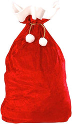 ABOOFAN Large Velvet Santa Sack Christmas Candy Bag Reusable Present Bag for Party Families Friends