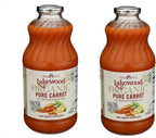 Lakewood Organic Pure Carrot with Added Organic Lemon Juice 32 Oz (Pack of 2)