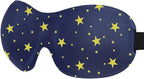 Cute Eye Mask Sleep Mask for Men Women Kids,2 Pack 3D Contoured Cup Sleeping Mask & Blindfold, Concave Molded Night Sleep Mask, Block Out Light (B-Stars, 1 Count (Pack of 1))