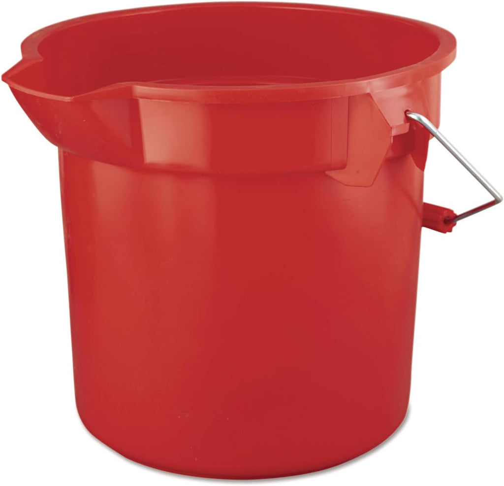 Rubbermaid Commercial Products BRUTE 3.5 Gallon Round Bucket Red Heavy-Duty Construction for Professional/Janitorial Cleaners