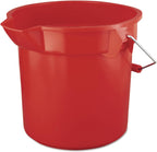 Rubbermaid Commercial Products BRUTE 3.5 Gallon Round Bucket Red Heavy-Duty Construction for Professional/Janitorial Cleaners