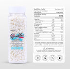 White Sprinkles, White Confetti Sprinkles for Cake Decorating, Round Sprinkle for Cupcakes, Ice Cream, Donut, Cookies, Chocolate(120g/4.23oz)