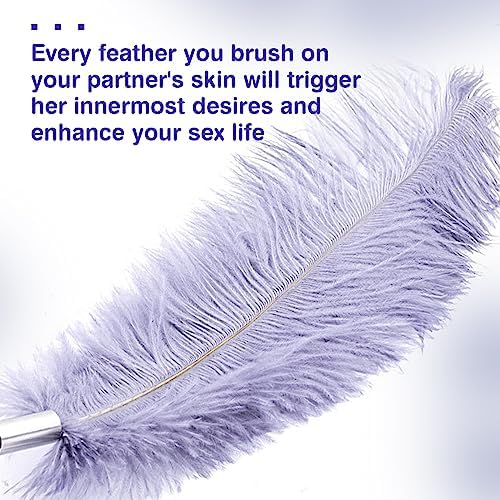 BDSM Feather Teaser Whip & Paddle for Adults - SM Spaking Alternative Foreplay Flirting Sexy Tool Sex Toys for Couples & Lovers, Spanking Accessories with Soft Feather Tickler Pink