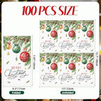 100 PCS Christmas Paper Napkins, Disposable Xmas Ornament Bathroom Guest Hand Towels Holiday Dinner Napkins Decorative for Winter Kitchen Birthday Wedding Decoration (Christmas)