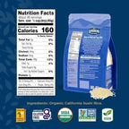 Lundberg Organic Sushi Rice, Sticky White Japanese-Style California-Grown Short Grains, 64 Oz