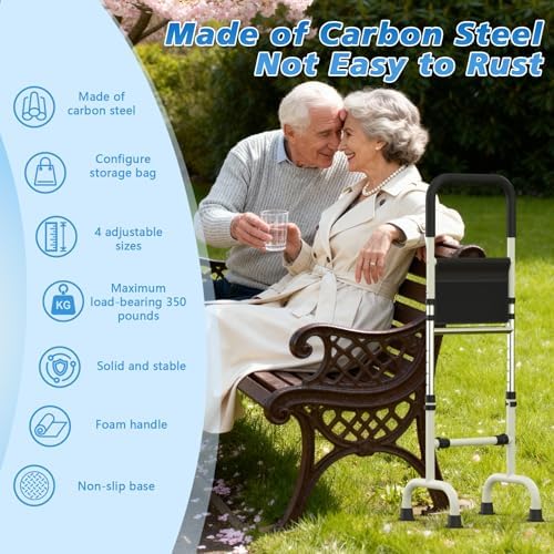 Stand Assist Aid for Elderly from Chair Couch Standing Aids & Supports Walking Cane Adjustable Cane, Mobility Aids Tool Help get up for Seniors Toilet Bathroom