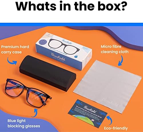 Ocushield Blue Light Blocking Glasses Prevent Eye Strain from Digital Devices | Developed by Optometrists | For Adults & Kids