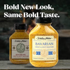 Schaller & Weber Bavarian Mustard, 9.5 Oz Squeeze Bottle (1 Pack) | Sweet Hot Mustard | Deli Condiment for Sausages, Pretzels & Sandwiches | All Natural, No Preservatives