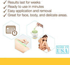 GiGi Brazilian Bikini Wax Microwave Kit - Hard Wax for Sensitive Skin, Face & Body Hair Removal, No Strips Needed, Easy At-Home Waxing Kit