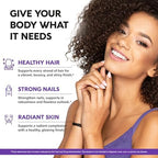 Liquid Biotin & Collagen 60,000 mcg - Vitamins for Hair Growth Support - Extra Strength Drops for Women & Men - Liquid Collagen Supplement - Strong Nails & Healthy Skin - Made in USA - 2 Fl Oz