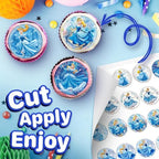 30 x Edible Cupcake Toppers – Fairytale Princess Themed Collection of Edible Cake Decorations | Uncut Edible on Wafer Sheet