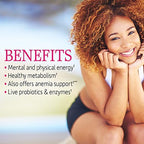 Garden of Life Vitamin Code Raw B-12 - 30 Capsules, 1,000mcg Whole Food B12 Methylcobalamin for Energy, Vegan Methylcobalamin Vitamin plus Probiotics and Enzymes, Gluten Free Supplements