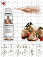 Sugarflair Powder Puff Edible Pump Spray Lustre Dust 10g - Sun Tan