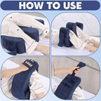 MABOZOO Patient Turning Device with Handle Hole, U-Shaped Velvet Turning Pillow Bedridden Nursing Pillow, Helping The Elderly Turn Over Pillow for The Elderly, Paralyzed, Disabled, Bedridden Patient
