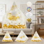 AierCrystal Natural Mineral Crystal Pyramid Energy Healing Meditation Aid Feng Shui Protection Home Decor Versatile Gift Option(2inch Pyramid White Agate)