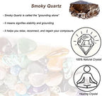 Smoky Quartz Raw Crystals, Large 1.25-2.0" Healing Crystals Natural Rough Stones Crystal for Tumbling, Cabbing, Fountain Rocks, Decoration, Polishing, Wire Wrapping, Wicca & Reiki