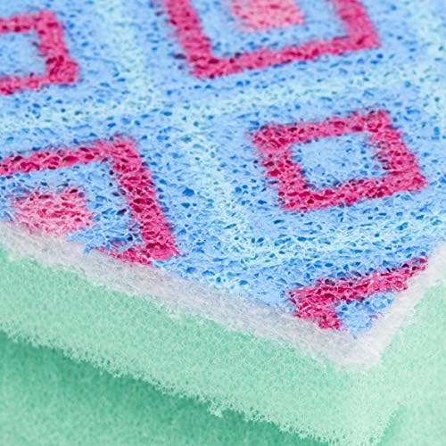 Spontex 2 Non Scratch Washups Mosaik Sponge Scourers, 10 Packs (20 Sponge Scourers)