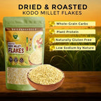 Danodia Foods Kodo Millet Flakes (450g/17oz) | Roasted & Ready-to-Eat | Ideal for Porridge, Puddings, Desserts & Smoothie Bowls | Gluten-Free & Nutritious | High Fiber & Vegan Protein