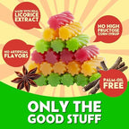 Snackathon Australian Licorice Candy, Natural Mixed Fruit Twists, 7 oz Resealable Bag, Soft & Chewy Classic Gourmet Treat for Parties, Candy Bowls & Snacking, Made in Australia