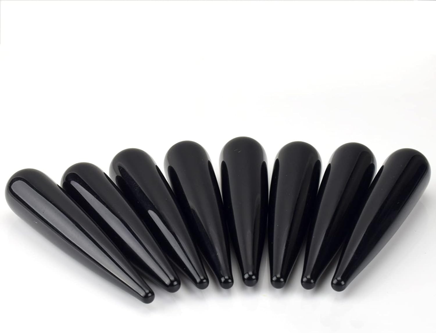 Crystal Wands Black Obsidian Tool Crystal Stone Body As Women Gift,Black Obsidian