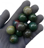 Natural India Agate 0.78 Inchs Crystals and Healing Stone Ball Set,Home Desktop Feng Shui Array Decoration(7 Pieces)