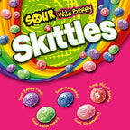SKITTLES SOURS Wild Berry Sour Candy Bag, 1.8 Oz Pack, 24 Count