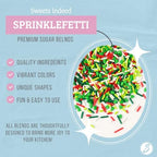 Sweets Indeed, Bulk Sprinkles, 1.3 pounds, Sprinkle Mix, Perfect for Cake Decorations, Baking Ice Cream Cookies Cupcake Topper (Mini Heart) (Holiday)