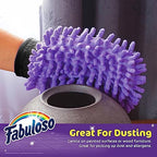 Fabuloso Microfiber Cleaning Mitt Glove, Lint-Free Scratch-Free Dusting and Washing for Furniture, Blinds, Baseboards, Shelves and Car Interior, One Size Fits All, Purple, 1 Count