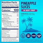 Dole Pineapple Slices in Heavy Syrup - Dole Canned Fruit - Rich Source of Vitamin C - 20 oz Cans - 12 Pack