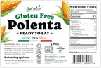 Food To Live Gluten-Free Polenta Ready To Eat, 17.6oz (500g) – Traditional Italian Pre-cooked Yellow Cornmeal, Alternative to Pasta or Rice, Vegan (Pack of 1)