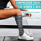 Copper Compression Socks for Women & Men (6 pairs) - Best Support for Nurses, Running, Hiking, Recovery