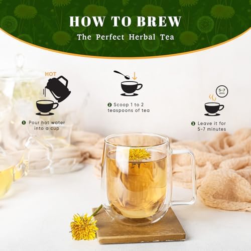 OxifyOrganic Dandelion Root Herbal Loose Tea- 16 oz (16 oz, Dandelion Root)