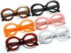 COTIA Retro Round Blue Light Blocking Reading Glasses for Women Men Oversized Anti Anti Glare UV Eyewear