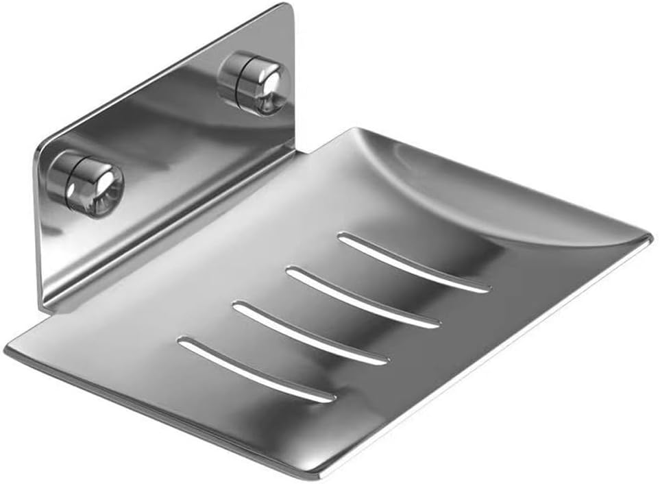 Wall Mounted Soap Box Drain Holder Storage Rack Sponge(D)