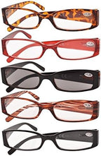 Eyekepper 5 Pairs Reading Glasses for Women Reading Inlcude Reader Sunglasses +3.75 Reading Eyeglasses