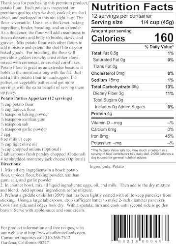 Authentic Foods Potato Flour