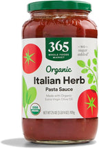 365 by Whole Foods Market, Organic Italian Herb Pasta Sauce, 25 Ounce