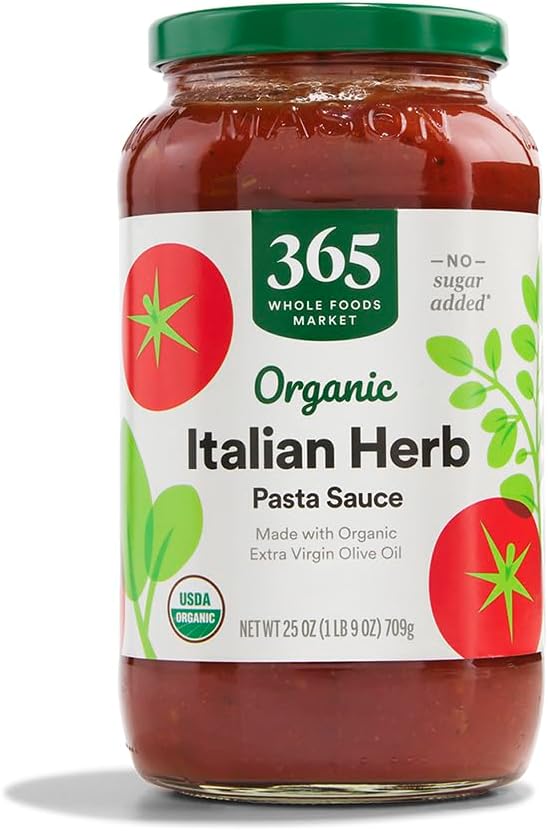 365 by Whole Foods Market, Organic Italian Herb Pasta Sauce, 25 Ounce