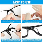 Eyeglass Nose Pads,30 Pack Clear Soft Silicone Adhesive Nose Pads for Glasses and Plastic Frames,Eyeglass Nose Pads Anti Slip to Keep Glasses from Sliding for Eyeglasses & Sunglasses Accessories