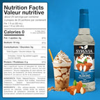 Syruvia Sugar Free Coffee Syrup, Almond Flavored Syrup for Drinks, Lattes, and Desserts – 25.4 fl oz