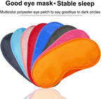 AKOAK 10 Pieces Game Party Sleep Travel Eye Mask, Lightweight Shading Eye Protection Rest Eye Mask, with Nose Pad and Adjustable Strap, Unisex (Orange)