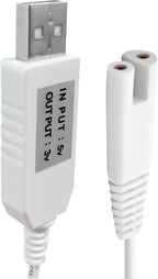 Charger Cord Replacement for Waterpik Water Flosser WP360 WP462 WP450 WF13 WP100 Water Flosser, USB Charging Cable (White)