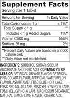 Spring Valley Vitamin C 500 mg, 200 Chewable Tablets Tropical Fruit Flavor, Immune Support Dietary Supplement