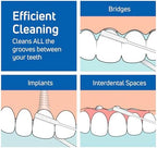 TePe Bridge and Implant Floss for Dental Implants, Bridges, and Braces, Dental Flossers, 30 Pieces