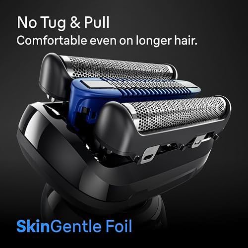 Braun Electric Razor for Men Series 6 with Precision Trimmer, Extra Shaver Head, 4-in-1 Clean & Charge Center, Travel Case, S6 6177ps